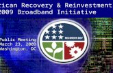 American Recovery & Reinvestment Act of 2009 Broadband Initiative