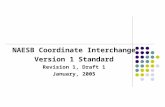 NAESB Coordinate Interchange  Version 1 Standard Revision 1, Draft 1 January, 2005