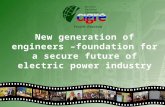 New generation of engineers –foundation  for a secure future of  electric  power industry
