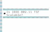 Is IEEE 802.11 TSF Scalable?