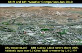 UNR and DRI Weather Comparison Jan 2010