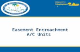 Easement Encroachment A/C Units