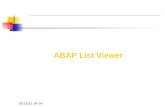 ABAP List Viewer