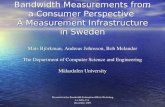Bandwidth Measurements from a Consumer Perspective  A Measurement Infrastructure in Sweden
