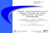 Thermal  characterisation  of an ethanol flashing jet using differential  infrared thermography