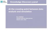 At the crossing point between data analysis and simulation
