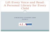 Lift Every Voice and Read: A Personal Library for Every Child