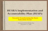 BESRA Implementation and Accountability Plan (BIAP):