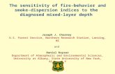 The  sensitivity of fire-behavior and  smoke-dispersion  indices  to  the