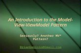 An Introduction to the Model-View-ViewModel Pattern