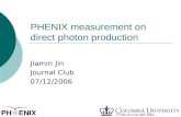 PHENIX measurement on direct photon production