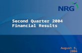Second Quarter 2004 Financial Results