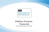 Online Course  Tutorial myblueprint/tdsb