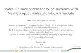 Hydraulic Yaw System for Wind Turbines with New Compact Hydraulic Motor Principle