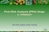 Pest Risk Analysis (PRA) Stage 1: Initiation