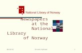 Newspapers           at the           National Library     of Norway