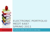 Electronic Portfolio MEDT 6487  Spring 2011