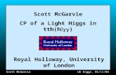 Scott McGarvie CP of a Light Higgs in tth(h  )