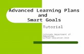 Advanced Learning Plans and  Smart Goals