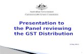 Presentation to  the Panel reviewing  the GST Distribution 6 May 2011