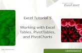 Excel Tutorial 5 Working with Excel Tables, PivotTables, and PivotCharts