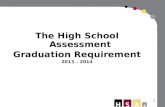 The High School Assessment Graduation Requirement 2013  –  2014