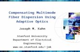 Compensating Multimode Fiber Dispersion Using Adaptive Optics
