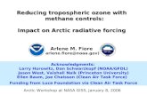 Reducing tropospheric ozone with methane controls: Impact on Arctic radiative forcing