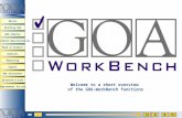 Welcome to a short overview  of the GOA-WorkBench functions
