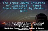 The Inner 200AU Environs of Classical T Tauri Stars Revealed by Gemini NIFS