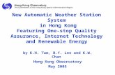 by K.H. Tam, B.Y. Lee and K.W. Chan  Hong Kong Observatory May 2005