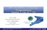 AVR  Assembly Language Programming Chapter 2 ( pp  75 - 79)
