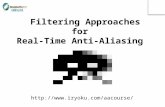 Filtering Approaches for  Real-Time Anti-Aliasing