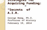 Successful Strategies for Acquiring Funding :  “Secrets” of A.I.R.