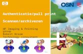 Authenticatie/pull print Scannen/archiveren