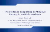 The evidence supporting continuous therapy in multiple myeloma