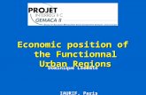 Economic position of the Functionnal Urban Regions