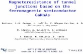 Magnetoresistance of tunnel junctions based on the ferromagnetic semiconductor GaMnAs