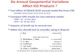 Do Annual Geopotential Variations Affect IGS Products ?