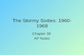 The Stormy Sixties: 1960-1968