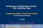 Estimating 3D Respiratory Motion  from Orbiting Views