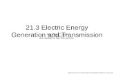 21.3 Electric Energy Generation and Transmission