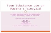 Teen Substance Use on Martha’s Vineyard