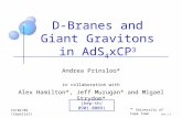 D-Branes and Giant Gravitons in AdS 4 xCP 3