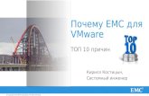 Почему  EMC  для VMware