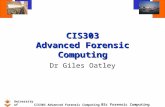 CIS303 Advanced Forensic Computing