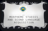 Morpheme studies  and  scond language acquisition