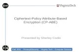 Ciphertext-Policy  Attribute-Based  Encryption (CP-ABE)