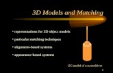 3D Models and Matching