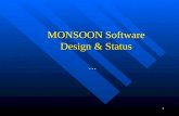 MONSOON Software Design & Status